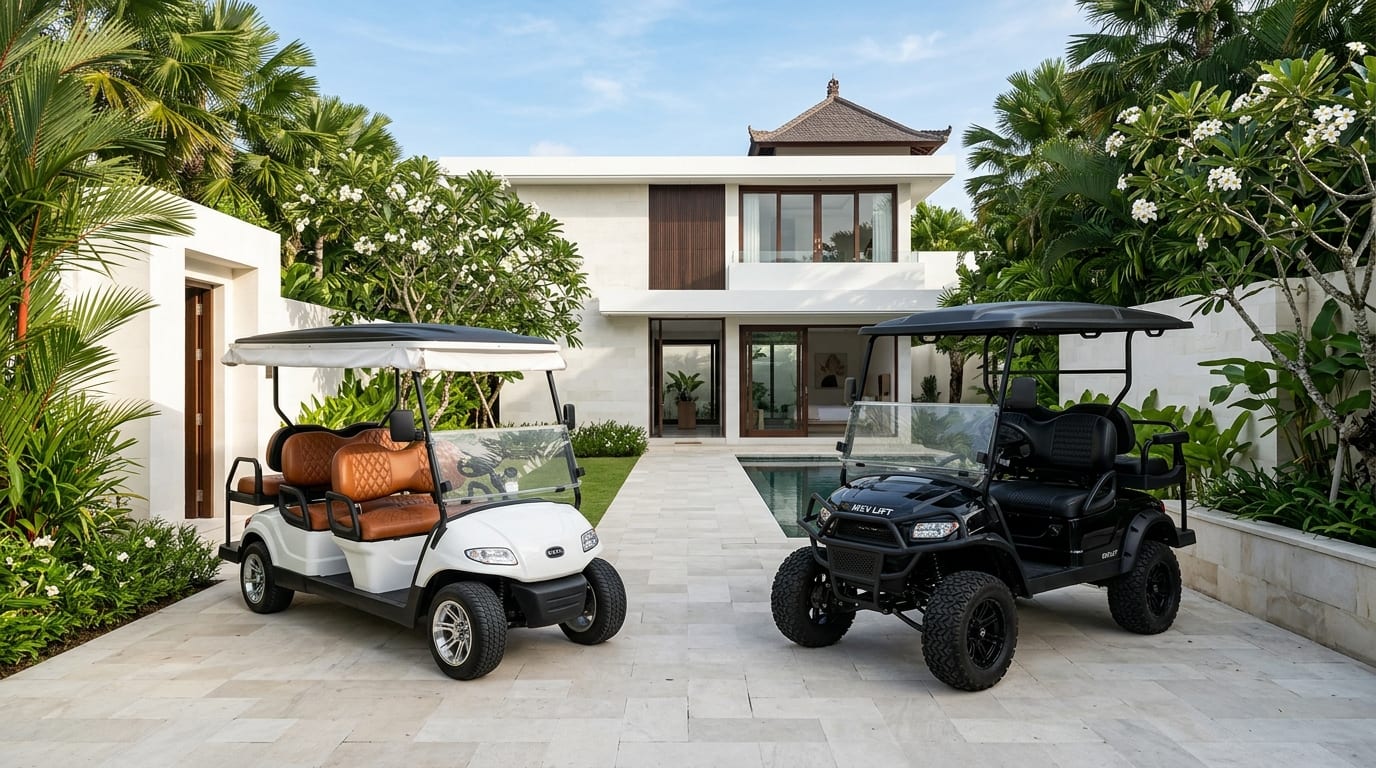 Suncart MXV Eco dan MXV Lift di Private Luxury Villa Bali